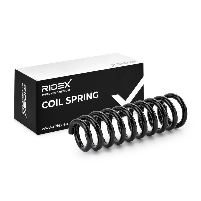 Image of RIDEX 188C1047 Coil spring Front Axle, for vehicles with standard suspension Coil Spring (188)