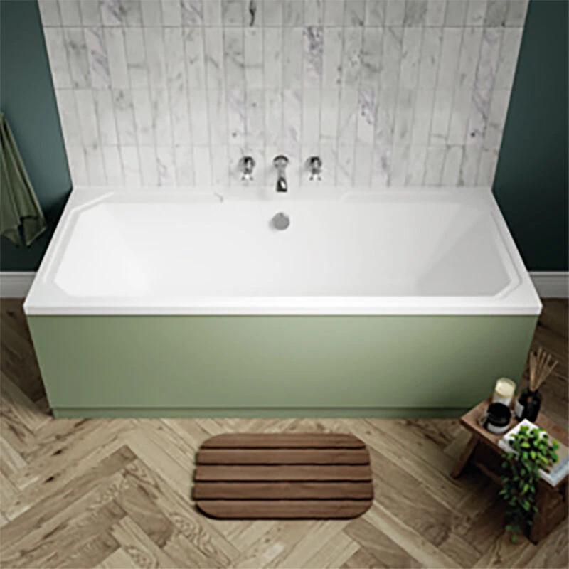 Image of nuie Art Deco Bath (1800x800), White NLB114