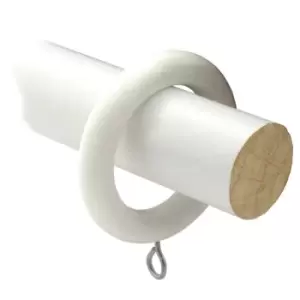 Image of Casa Rondo Curtain Pole, 180cm, White
