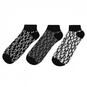 image of DKNY Liner Socks - Black/Grey