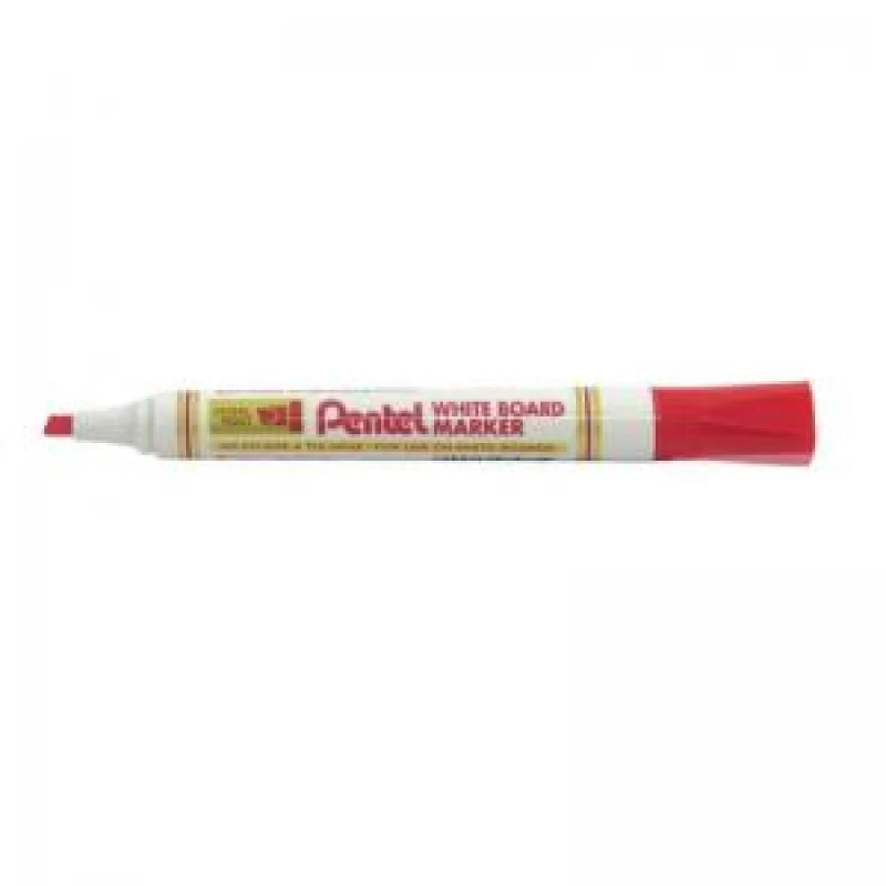 Image of Pentel Everyday Drywipe Marker Chisel Tip Red - 12 Pack (MW86-BE)