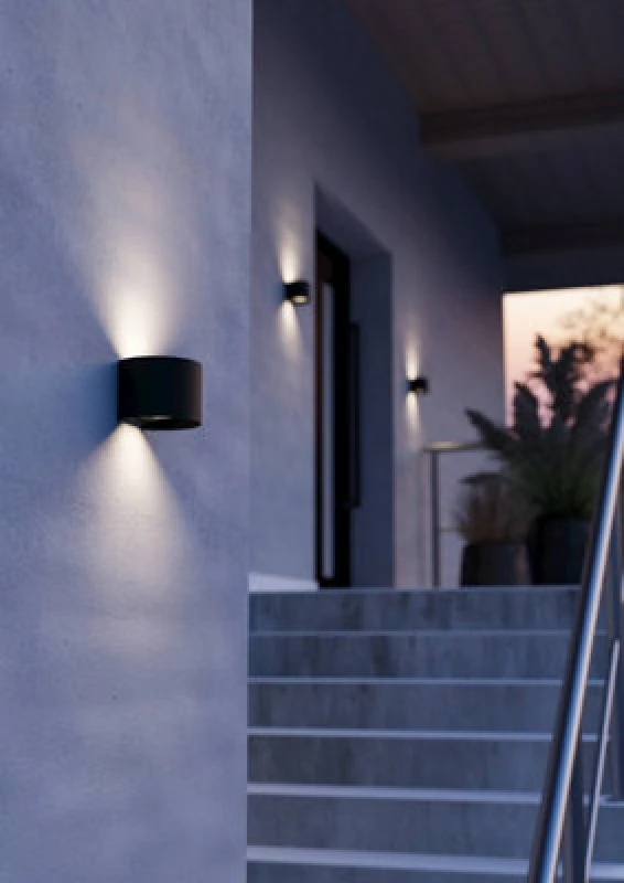 Image of EGLO Eglo CALPINO 3 Black Outdoor Wall Light Black One Size Unisex 9008606347162