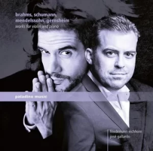 Image of Brahms/Schumann/Mendelssohn/Gernsheim Works for Violin and Piano by Arnold Mendelssohn CD Album