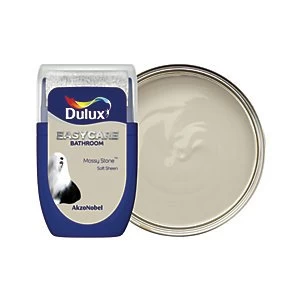 Image of Dulux Easycare Bathroom Mossy Stone Soft Sheen Emulsion Paint 30ml