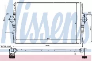 Image of Nissens Intercooler Turbo charger 969001
