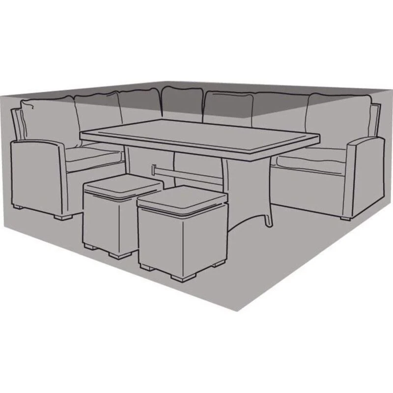 Image of Garland Compact Square Casual Dining Set Cover, 7 Year Warranty W1639