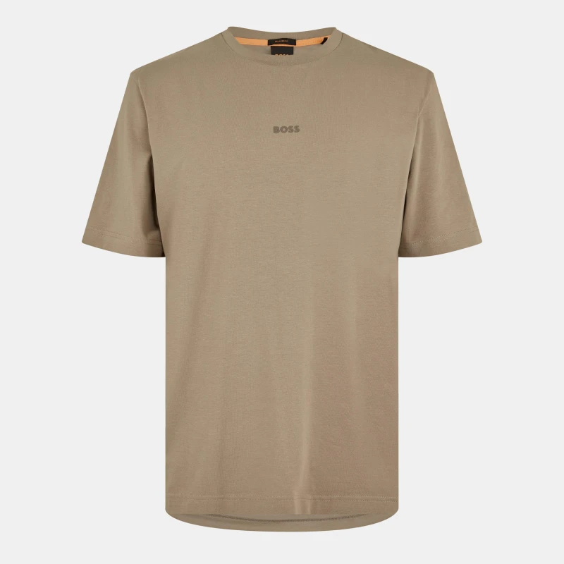 Image of Boss Mens Oversized T-Shirt Open Green 346 male S