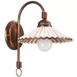 image of Onli Rosina Dome Wall Lamp, Ceramic Shade