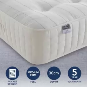 image of Silentnight 2000 Pocket Sprung Natural Mattress White