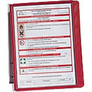 Image of Durable Wall Unit 555103 A4 Red 5 Pieces