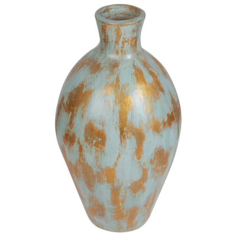 Image of Beliani Decorative Vase Dikaja Ceramic 45cm Blue