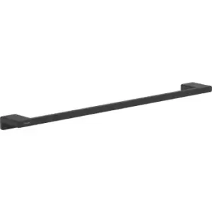 image of Hansgrohe AddStoris Bath Towel Rail Matt in Black Metal