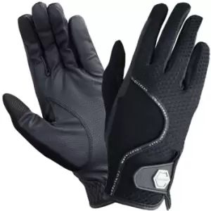 image of Coldstream - Childrens/Kids Next Generation Swinton Combi Mesh Riding Gloves (l) (Black) - Black