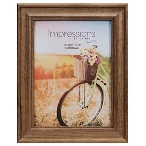 Image of 6" x 8" - Natural Walnut Finish Wooden Photo Frame