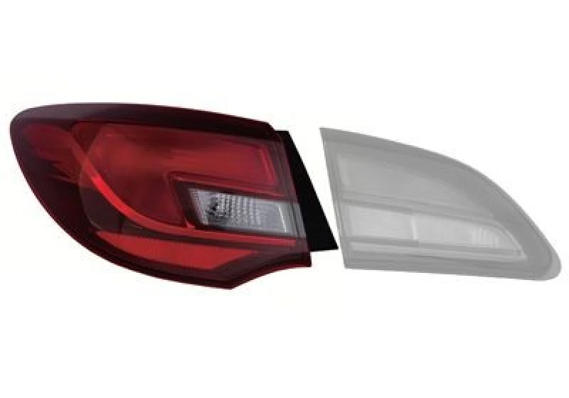 Image of VAN WEZEL 3725931 Rear light Outer section, without bulb holder, Left Combination Rearlight (391)