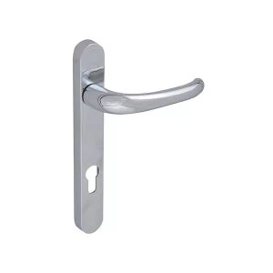 image of Yale Locks Shortback Plate Handle PVCu Chrome Finish 92mm/122mm