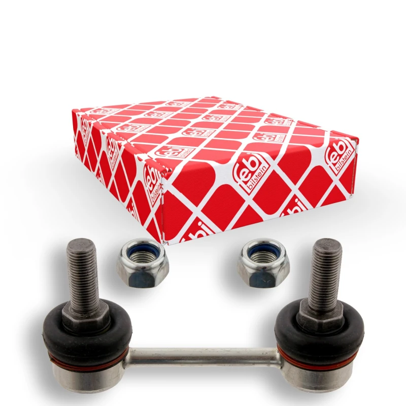 Image of FEBI BILSTEIN 28469 Anti-roll bar link OE Turbo NEW, Front Axle Right Steel Link Stabiliser (3229)