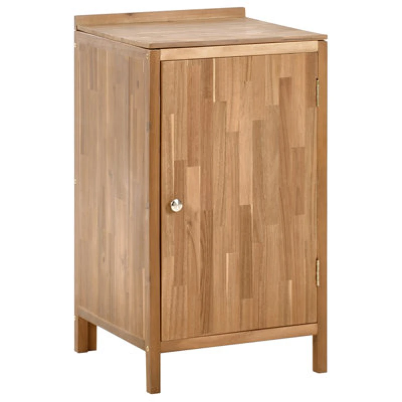 Image of Beliani Outdoor Kitchen Cabinet Venosa Acacia Wood 50 Cm 50 Cm Brown