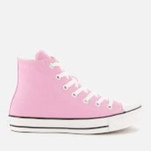 Converse Womens Chuck Taylor All Star Seasonal Hi-Top Trainers - Peony Pink - UK 3