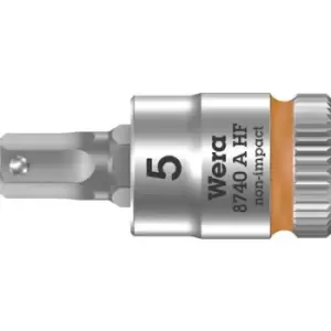 Image of Wera 8740 5 X 28Mm Bit Socket, Hex, Size 5Mm, 28Mm