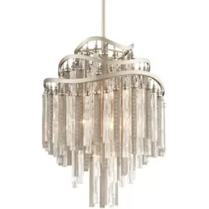 Image of Chimera 7 Light Pendant Silver Leaf, Glass