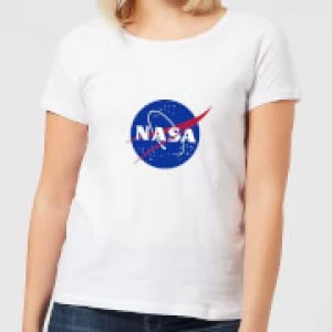Image of NASA Logo Insignia Womens T-Shirt - White - XXL