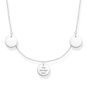 image of THOMAS SABO Silver Three Disc Necklace