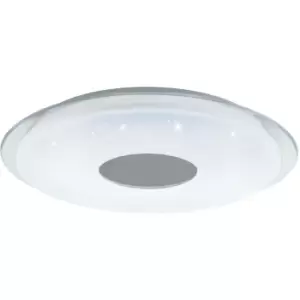 image of Lanciano LED Connect Ø450 White/Clear ceiling light - White - Eglo