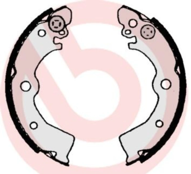Image of BREMBO Brake Shoe Set BREMBO S 56 506