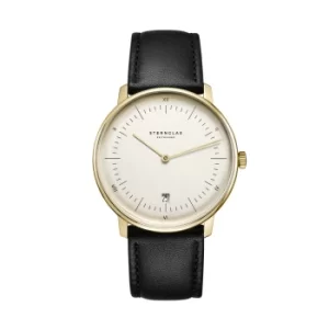 Sternglas S01-NAV14-MO03 Naos Edition Vintage Black Leather Strap Wris