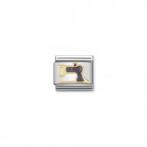 Image of Nomination Composable Classic Daily Life Gold Sewing Machine Link 030208/43