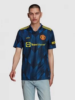 Image of adidas Manchester United 21/22 3rd Shirt - Navy, Size 2XL, Men