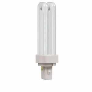 Image of Crompton 10W CFL G24d-1 2 Pin Opal D Type Bulb - Cool White