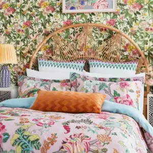 Image of Sanderson Fusang Tree Kingsize Duvet Cover Set, Peach Blossom