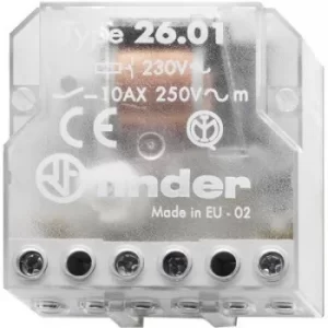 Image of Impulse changeover switch Flush mount Finder 26.01.8.024.0000 1 maker 24 V AC 10 A 2500 VA