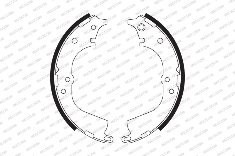 Image of FERODO Brake Shoe Set FERODO FSB563