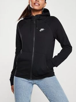 image of Nike NSW Essential FZ Hoodie - Black, Size XL, Women