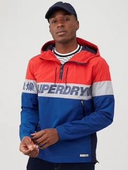 image of Superdry Ryley Overhead Jacket - Red, Size XS, Men