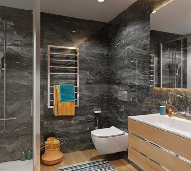 Image of Vox Vilo Spc Wall Panel Pack 4; 1200Mm X 600Mm Per Tile; 2.88M2 Total Coverage Dark Grey WDNKZ Unisex