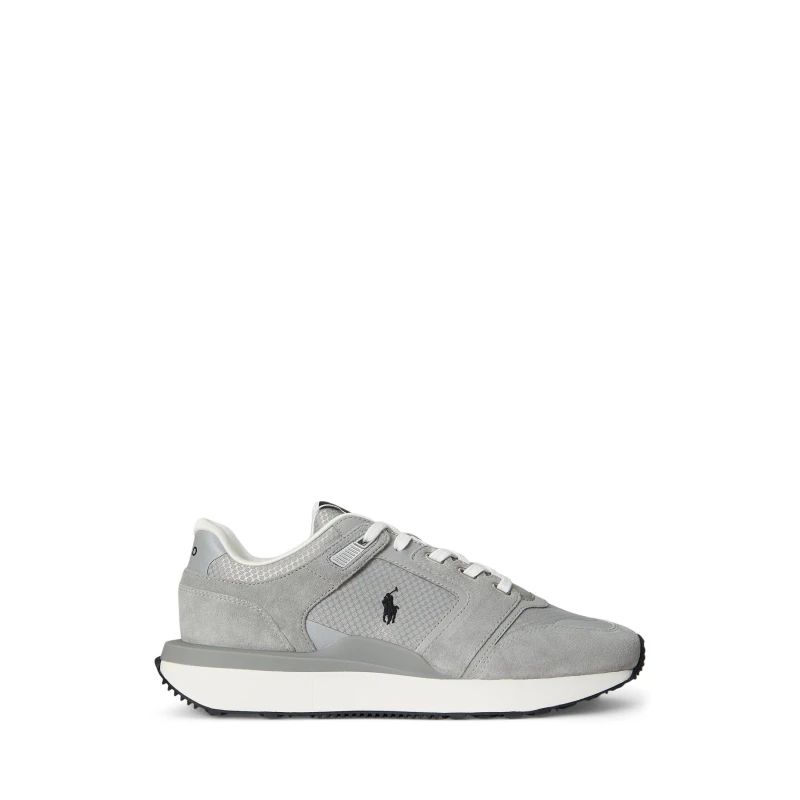 Image of Polo Ralph Lauren Mens Train 89 Low-Top Trainers Tonal Soft Grey male 6 (40)