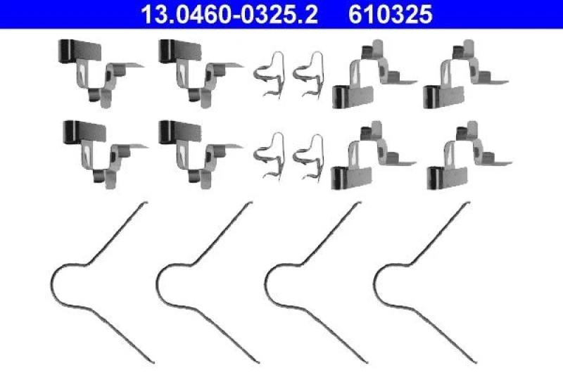 Image of ATE 13.0460-0325.2 Accessory Kit, disc brake pads Accessory Kit,disc brake pads (1164)