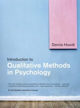 Image of Introduction to Qualitative Methods in Psychology by Dr Dennis Howitt Book