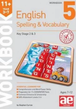 Image of 11+ Spelling and Vocabulary Workbook 5 by Stephen C Curran Paperback