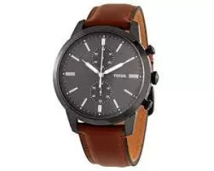 Image of Fossil Men Townsman Chronograph Amber Leather Watch