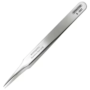 image of Bernstein 5-052 SMD Tweezers Bent Sharp Point 110mm