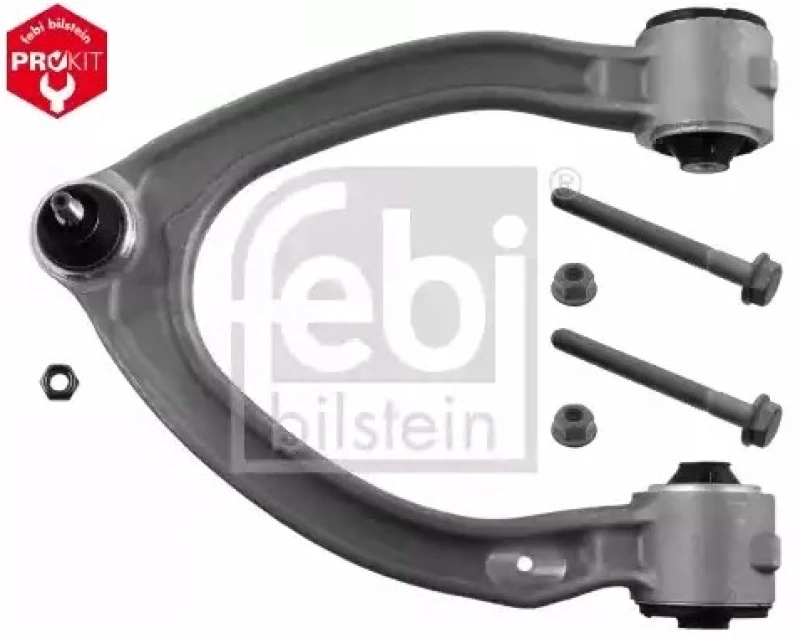 Image of FEBI BILSTEIN 47736 Suspension arm Control Arm, Aluminium, OE Turbo NEW, Front Axle Left, with bolts/screws, with nuts Aluminium Track Control Arm (27