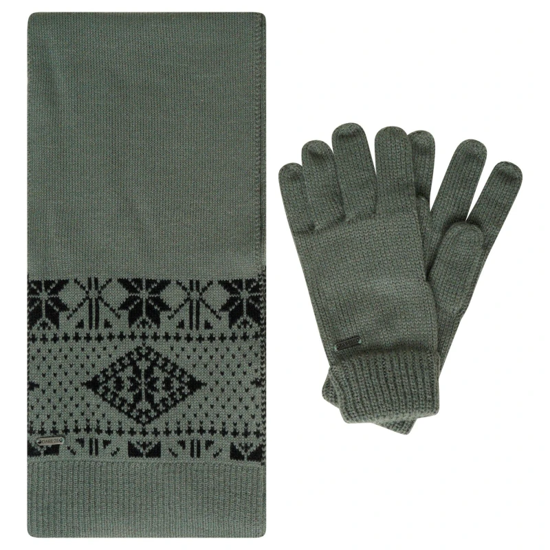 Image of Dare 2b Gloves & Scarf Gift Set Juniors - Grey Grey S - M
