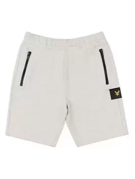 image of Lyle & Scott Boys Sweat Shorts - Light Grey Marl Size 5-6 Years