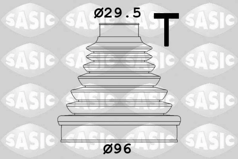 Image of CV boot kit, drive shaft SASIC 1906117