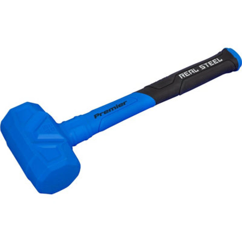 Image of Loops 2.8lb Shot-Loaded Dead Blow Hammer - Soft Grip Handle - Anti-Rebound Hammer Multi